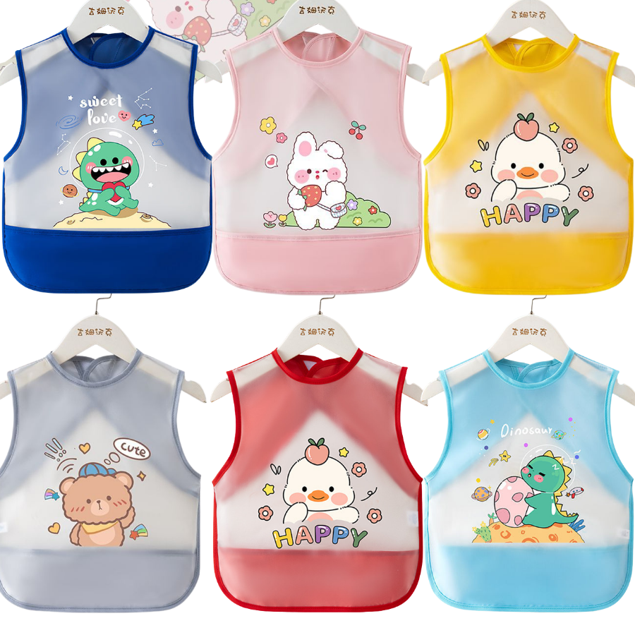 Silicone Half Slip Baby Bibs