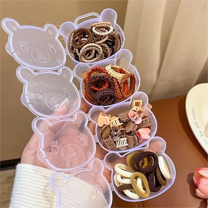 Little Bear Hair Tie Set – Mixed Color Box