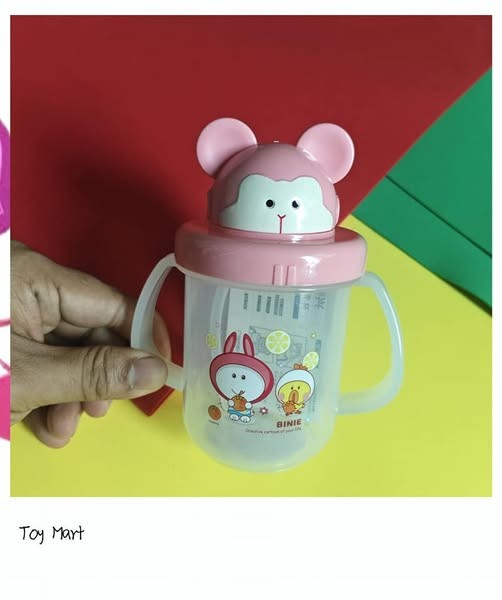 (Cartoon Character Easy-Grip Baby Mam Pot (with Handle & Spout)