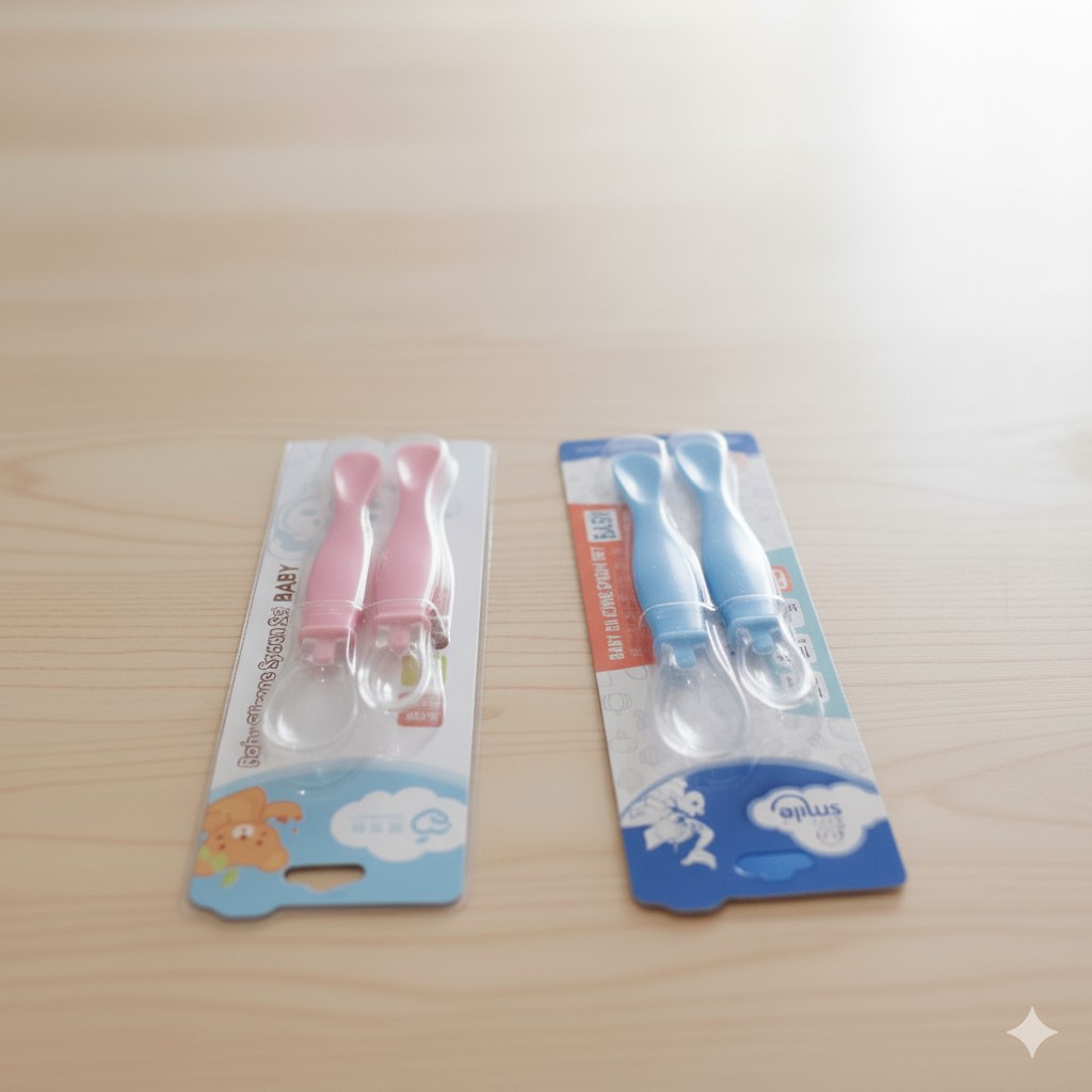 Baby Silicone Spoon Set | Soft & Safe Feeding Spoon for Babies