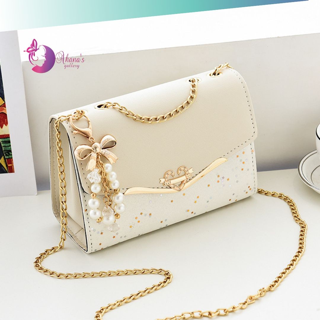 Stylish Pearl Charm Handbag for Girls – The Symbol of Grace