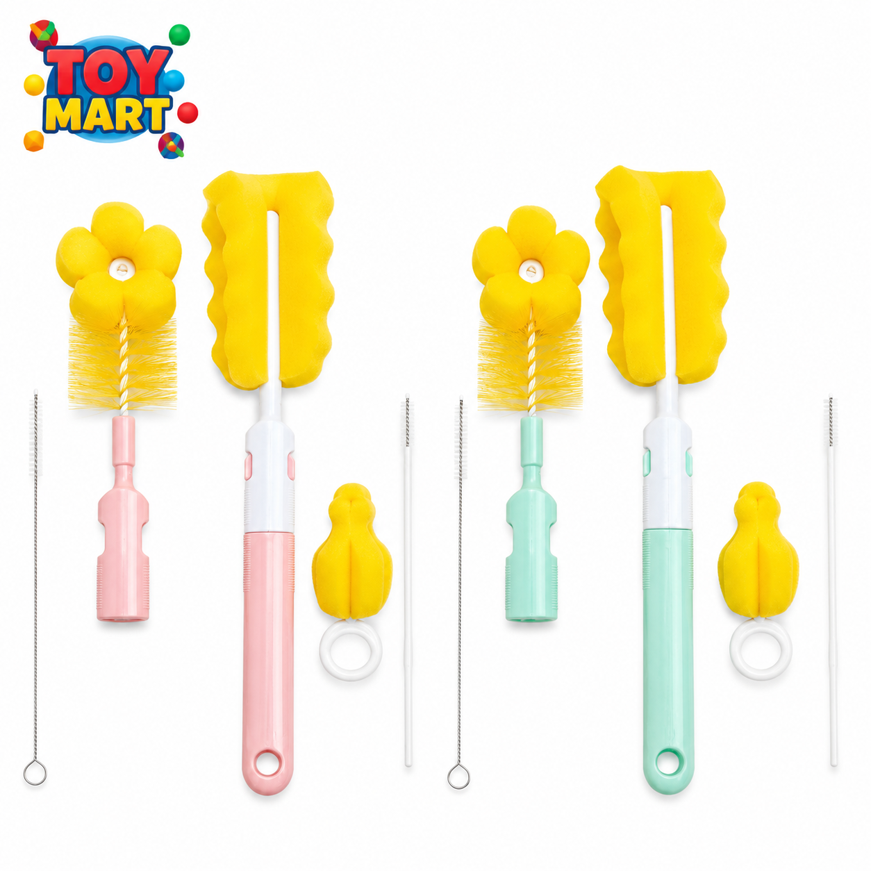 ? Premium Baby Bottle Cleaning Brush Set | 5 in 1 | Deep Cleaning Solution